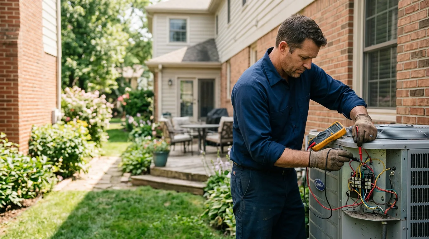 HVAC technician working near Hobbs, NM